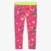 Rosalita Señoritas Girls Pink Cotton Logo Leggings