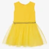 Rosalita Señoritas Girls Sleeveless Yellow Tulle Dress