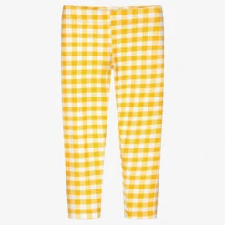 Rosalita Señoritas Girls Yellow Gingham Leggings