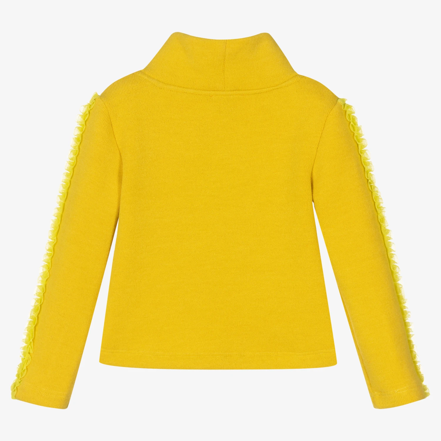 Rosalita Señoritas Girls Yellow High Neck Sweater 3 Rosalita Señoritas Girls Yellow High Neck Sweater - Image 3