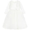 Sarah Louise Girls Ivory Lace Dress & Bolero Set