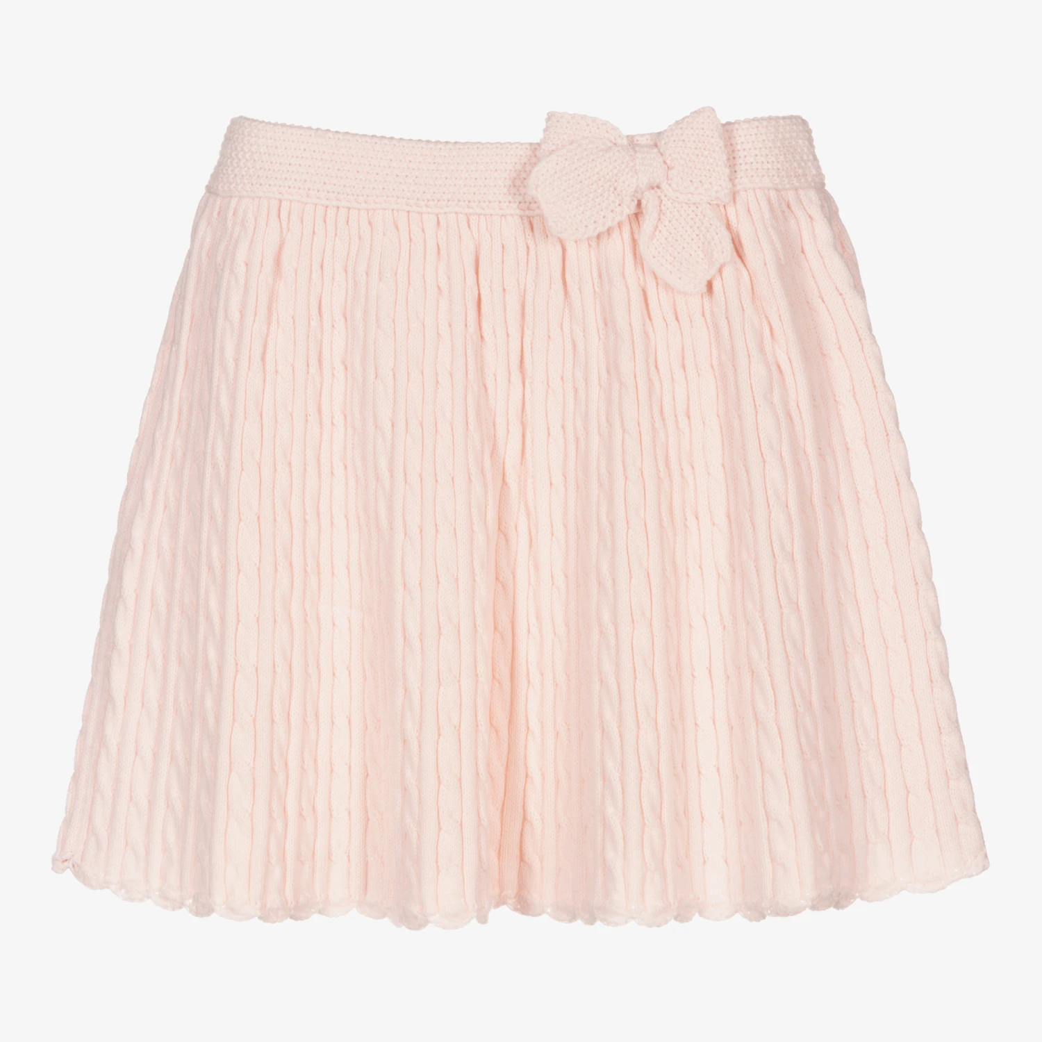 Sarah Louise Girls Pink Knitted Skirt 1 Sarah Louise Girls Pink Knitted Skirt