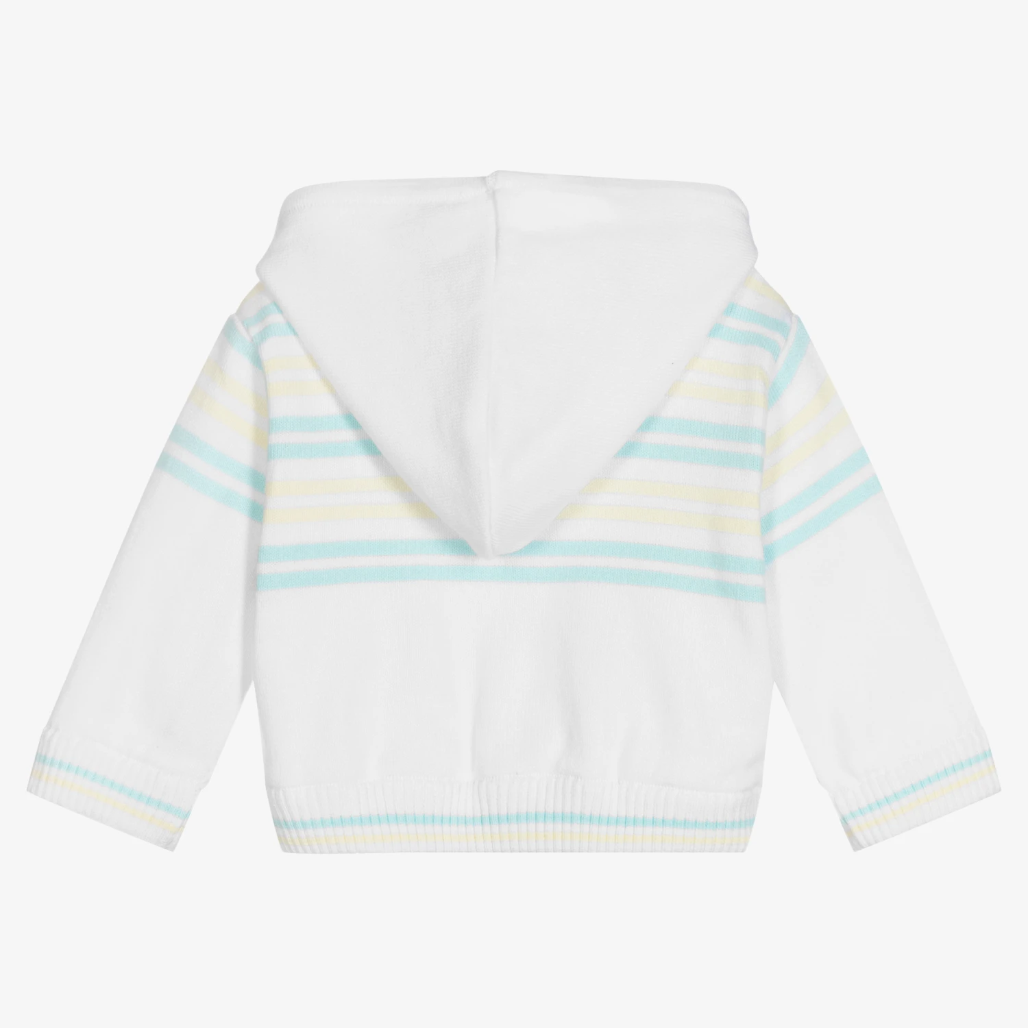 Sarah Louise Girls White Knitted Zip-Up Top 2 Sarah Louise Girls White Knitted Zip-Up Top - Image 2