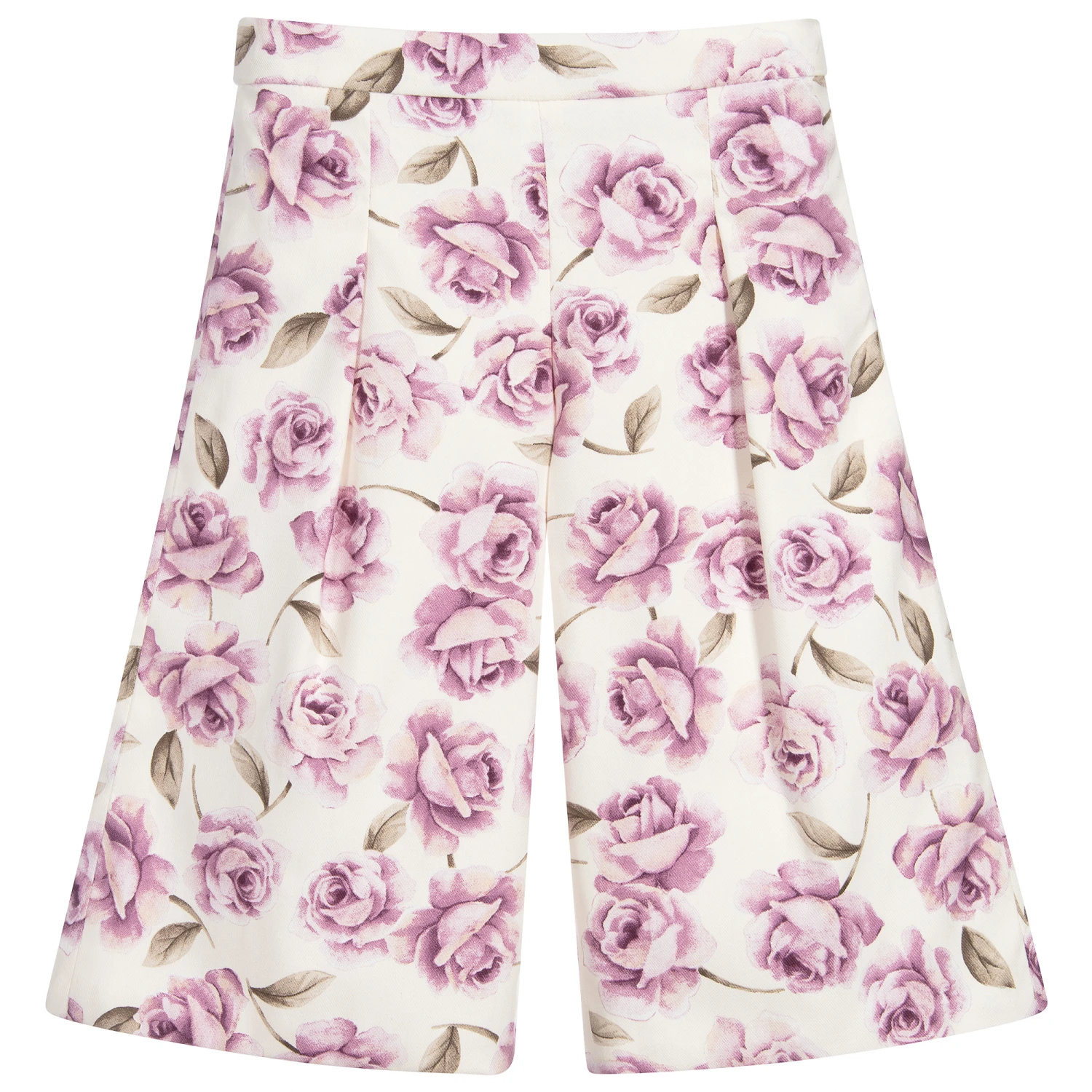 Sarah Louise Ivory Wide Leg Floral Trousers 1 Sarah Louise Ivory Wide Leg Floral Trousers