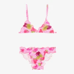 Selini Action Girls Pink Strawberry Bikini