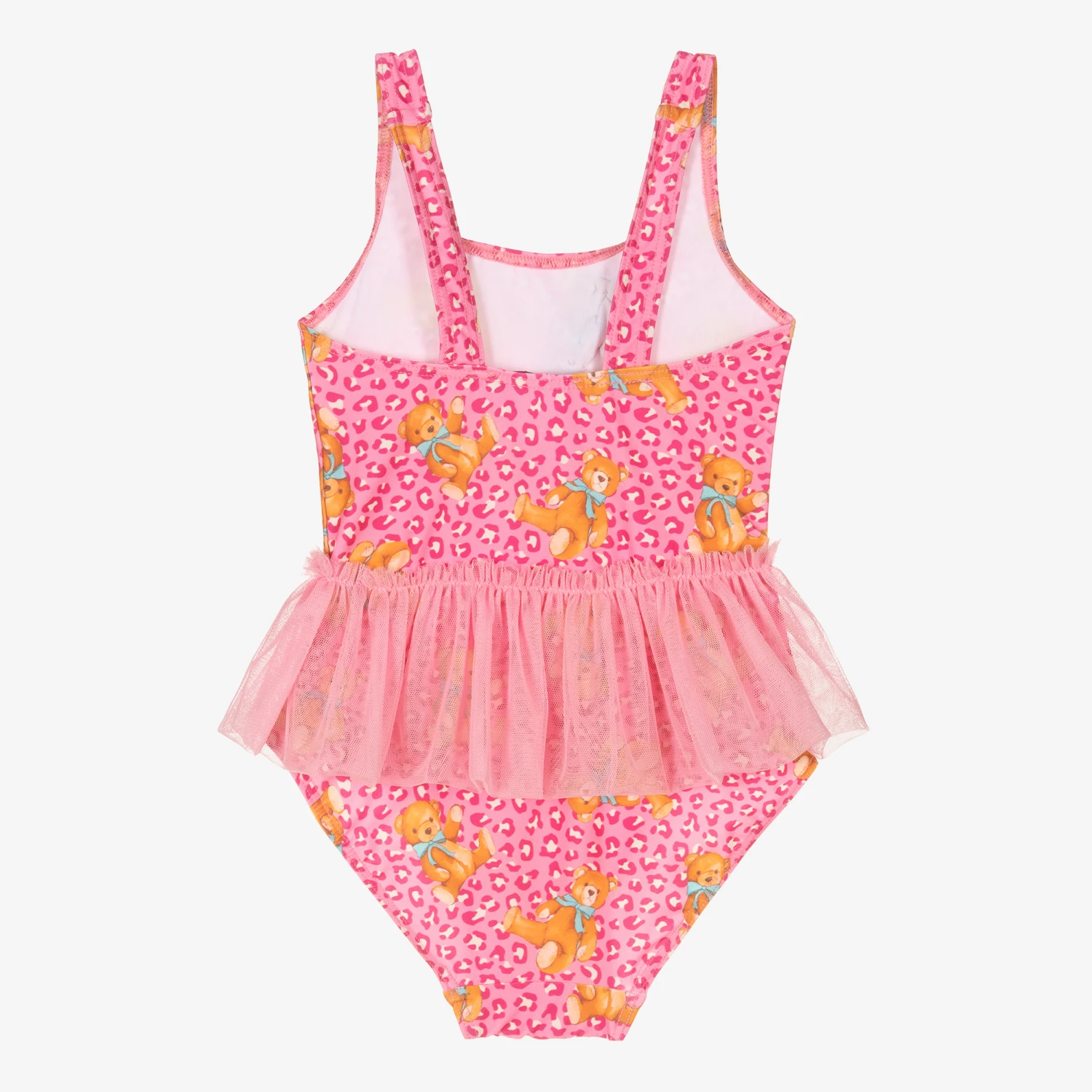 Selini Action Girls Pink Teddy Bear Tutu Swimsuit 2 Selini Action Girls Pink Teddy Bear Tutu Swimsuit - Image 2