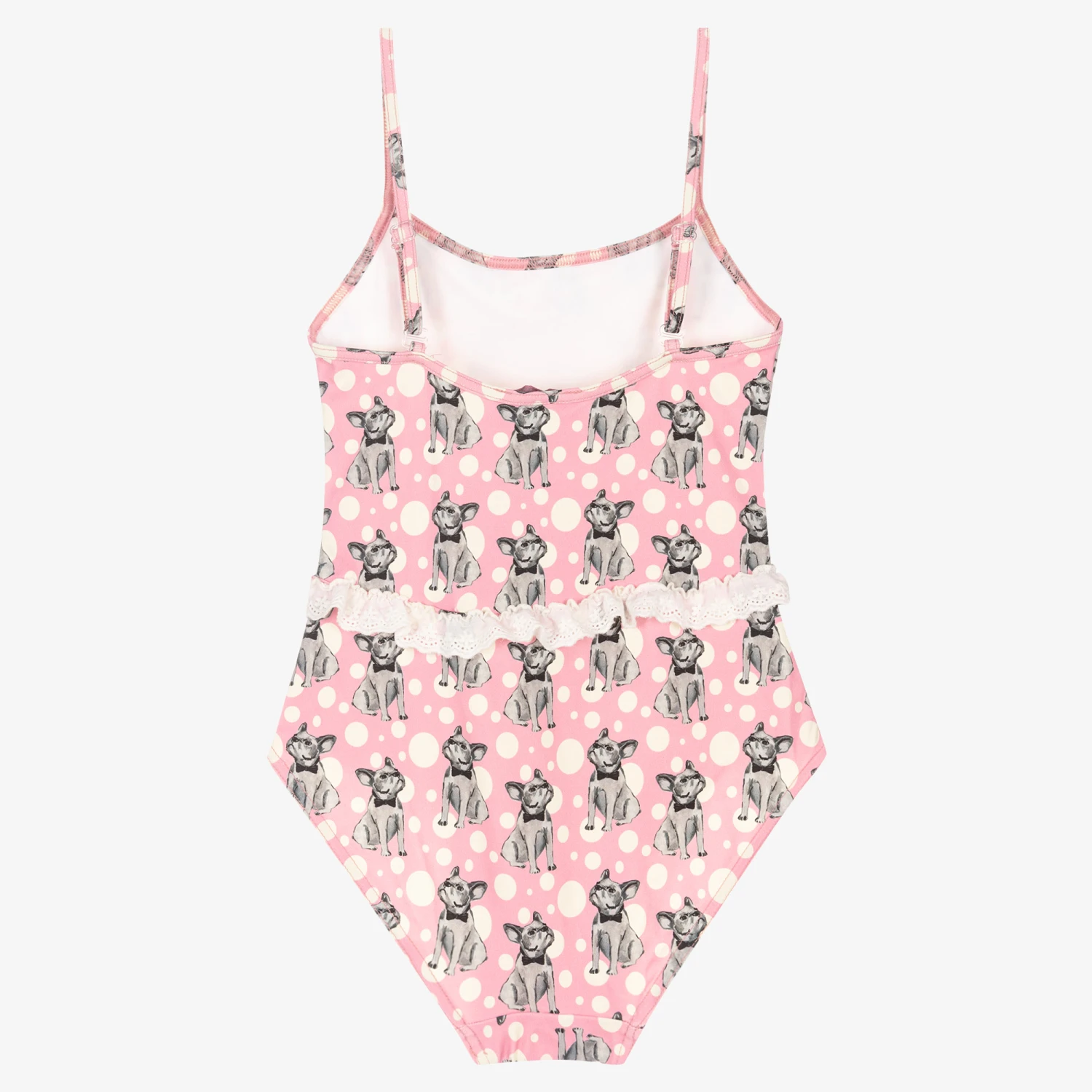 Selini Action Pink French Bulldog Swimsuit 2 Selini Action Pink French Bulldog Swimsuit - Image 2