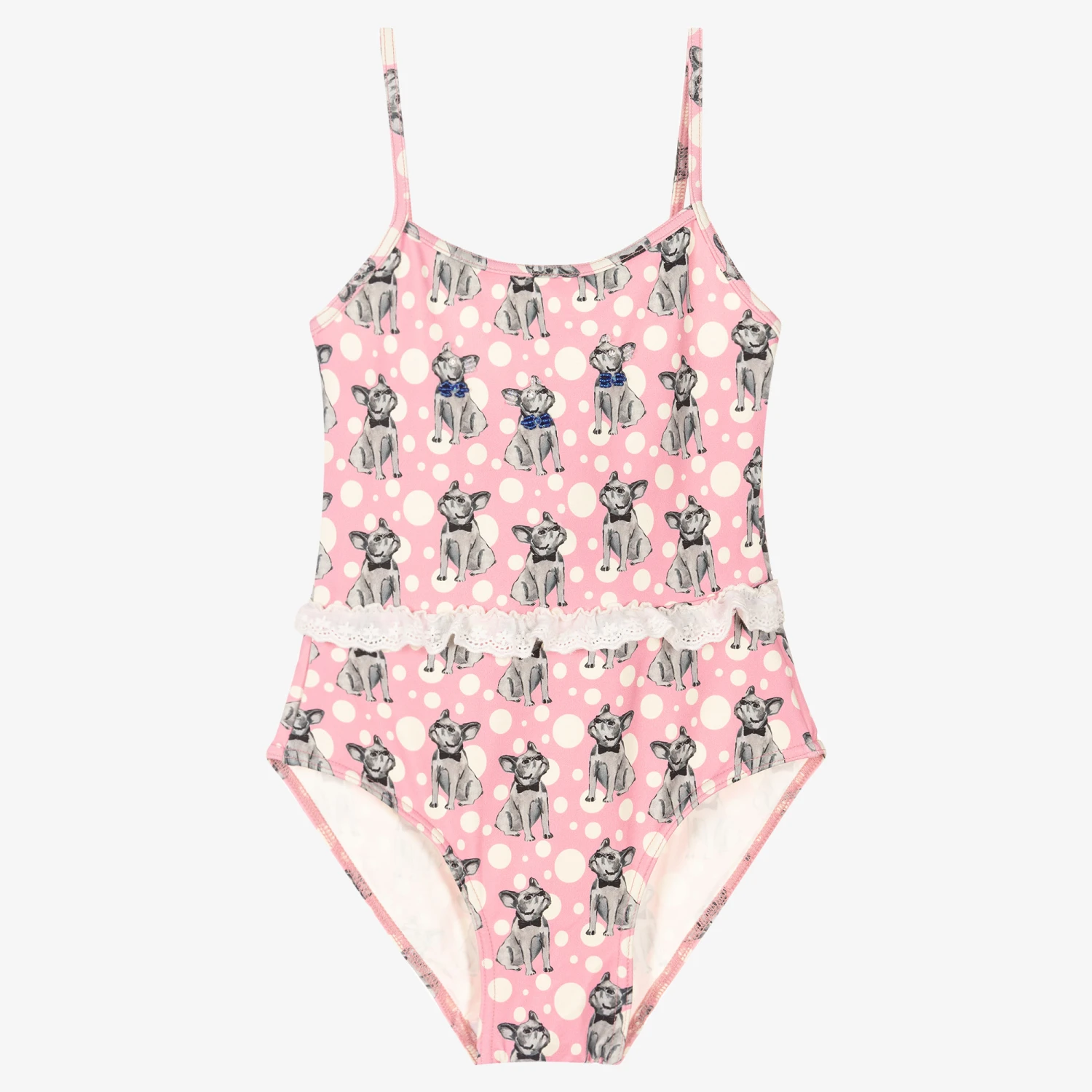 Selini Action Pink French Bulldog Swimsuit 1 Selini Action Pink French Bulldog Swimsuit