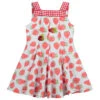 Selini Action Red Cotton Strawberry Dress