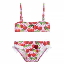 Selini Action Red & Pink Cherries Bikini