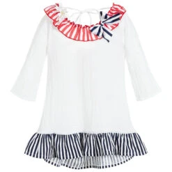 Selini Action White, Red & Blue Beach Dress