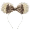 Sienna Likes To Party Gold Sequin Bow Hairband