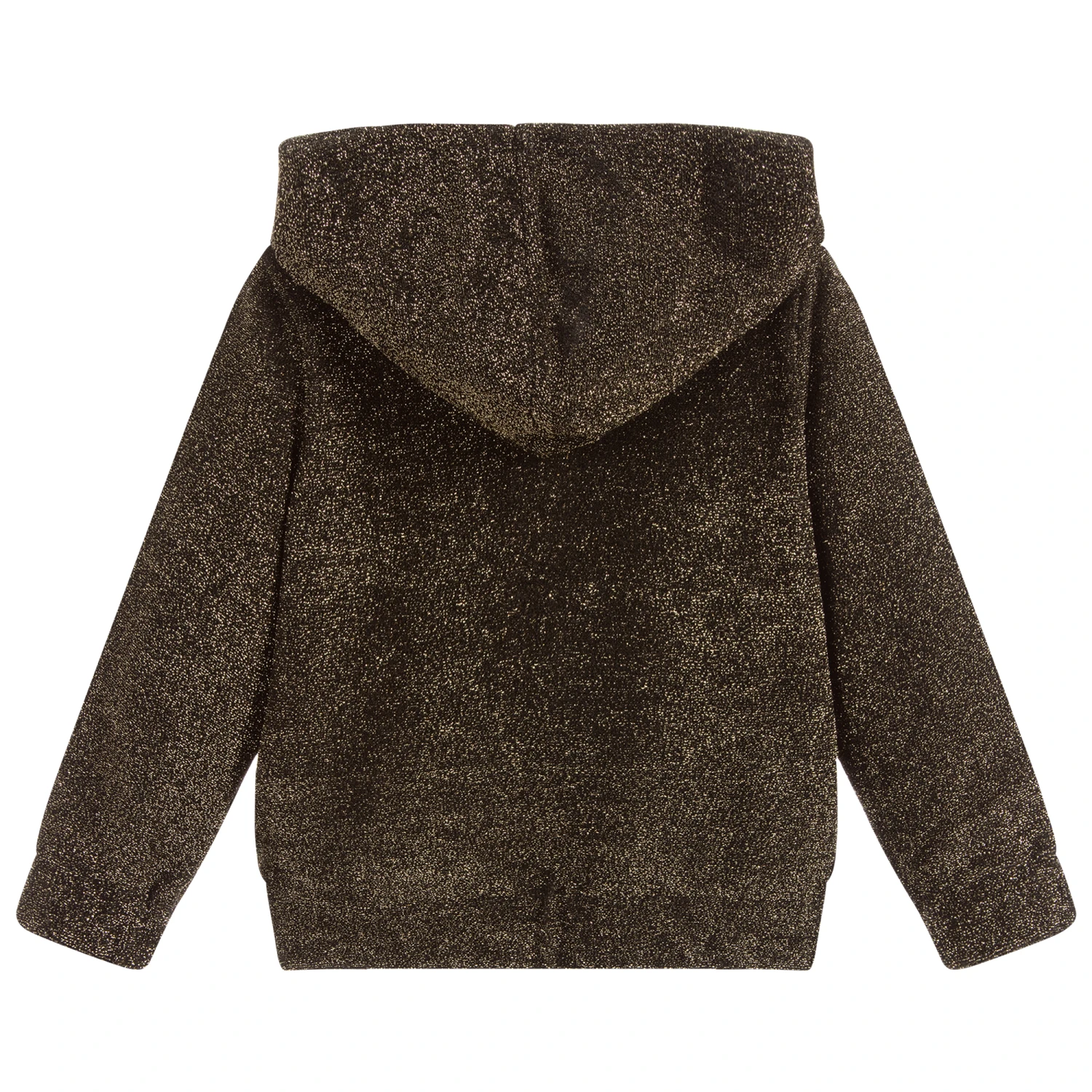 Sonia Rykiel Paris Black & Gold Hooded Zip-Up Top 2 Sonia Rykiel Paris Black & Gold Hooded Zip-Up Top - Image 2