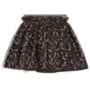 Sonia Rykiel Paris Black & Gold Star Tulle Skirt