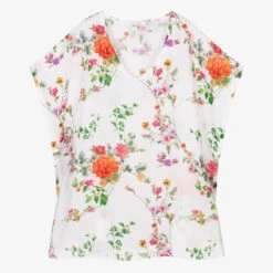 Stella Cove White Floral Beach Kaftan