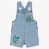 Stella McCartney Kids Blue Denim Dungaree Shorts
