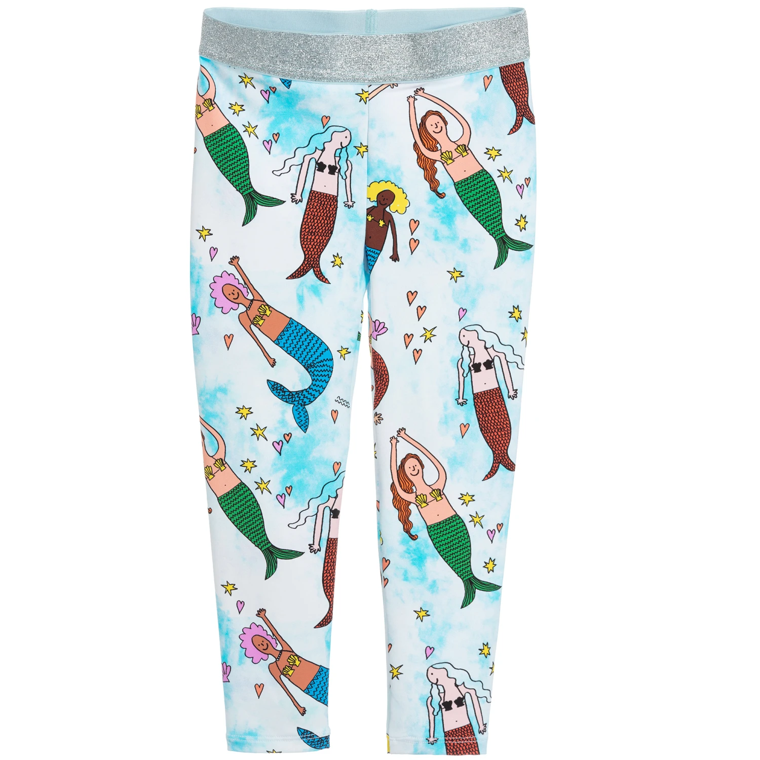 Stella McCartney Kids Blue Mermaid Leggings (UPF50+) 1 Stella McCartney Kids Blue Mermaid Leggings (UPF50+)