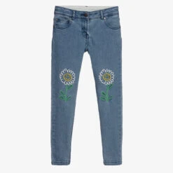 Stella McCartney Kids Blue Organic Cotton Jeans