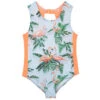Stella McCartney Kids Flamingos Swimsuit (UPF50+)