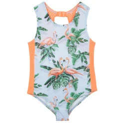 Stella McCartney Kids Flamingos Swimsuit (UPF50+)