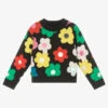 Stella McCartney Kids Girls Black Cotton Sweater