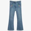 Stella McCartney Kids Girls Blue Flared Denim Jeans