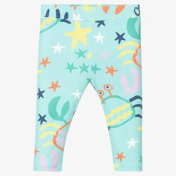 Stella McCartney Kids Girls Green Printed Leggings