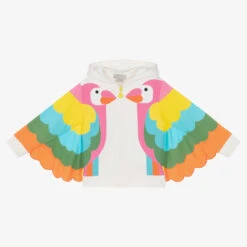 Stella McCartney Kids Girls Ivory Cotton Parrot Zip-Up Top -Deals Whimsy Collection Store stella mccartney kids girls ivory cotton parrot zip up top 488284 753b29662fe764b78ad9a681c5733a6e47218fe5