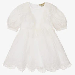 Stella McCartney Kids Girls Ivory Silk Dress