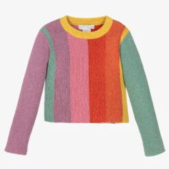 Stella McCartney Kids Girls Knitted Stripe Sweater
