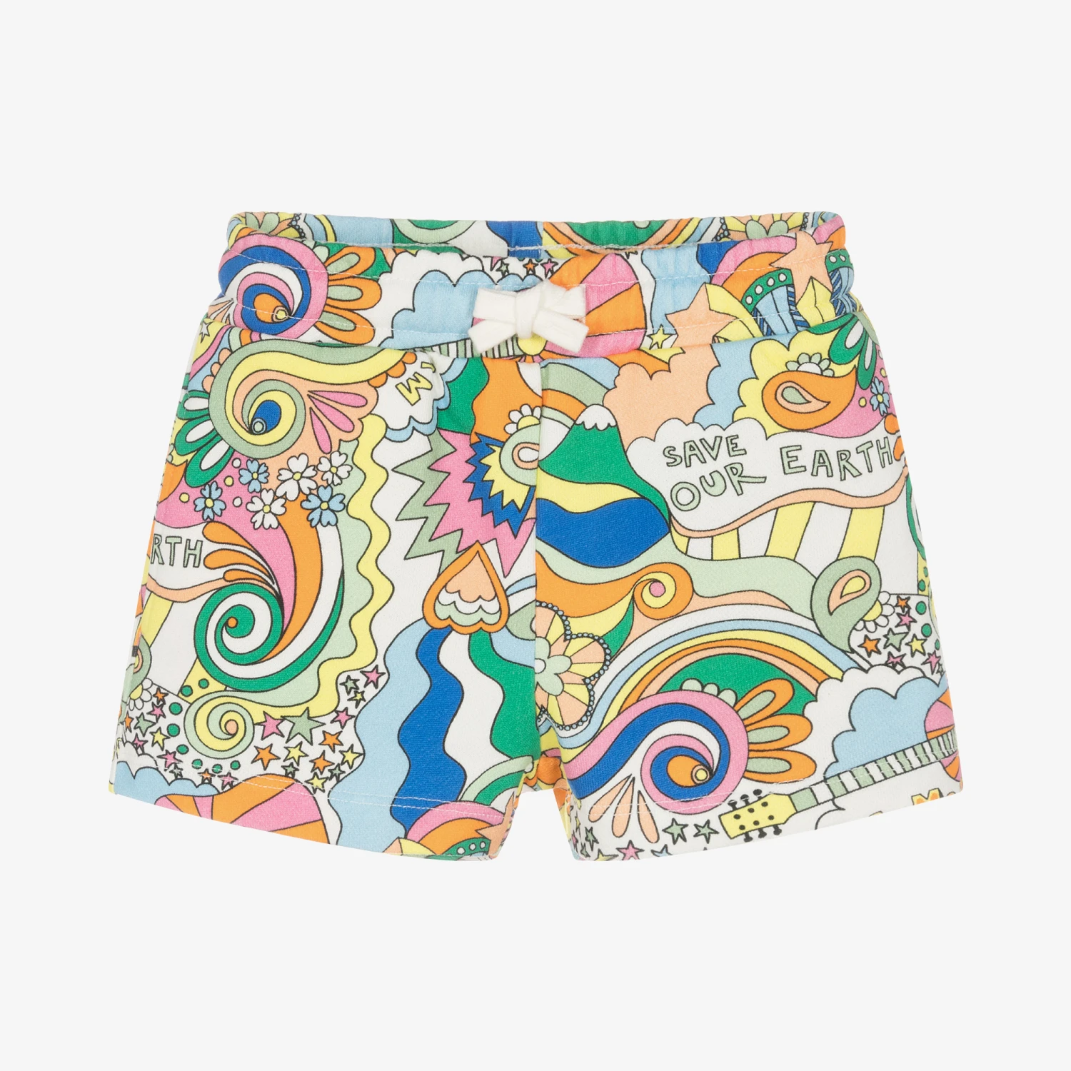 Stella McCartney Kids Girls Love To Dream Cotton Shorts 1 Stella McCartney Kids Girls Love To Dream Cotton Shorts