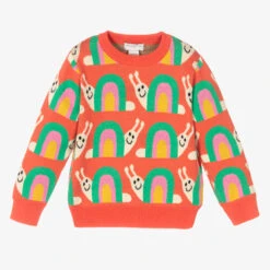 Stella McCartney Kids Girls Orange Snail Sweater