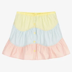 Stella McCartney Kids Girls Pastel Colour Cotton Skirt