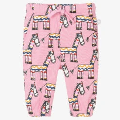 Stella McCartney Kids Girls Pink Cotton Joggers