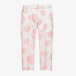 Stella McCartney Kids Girls Pink Cotton Trousers