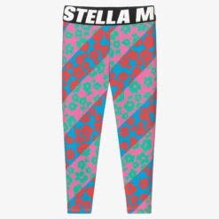 Stella McCartney Kids Girls Pink Flowers Leggings
