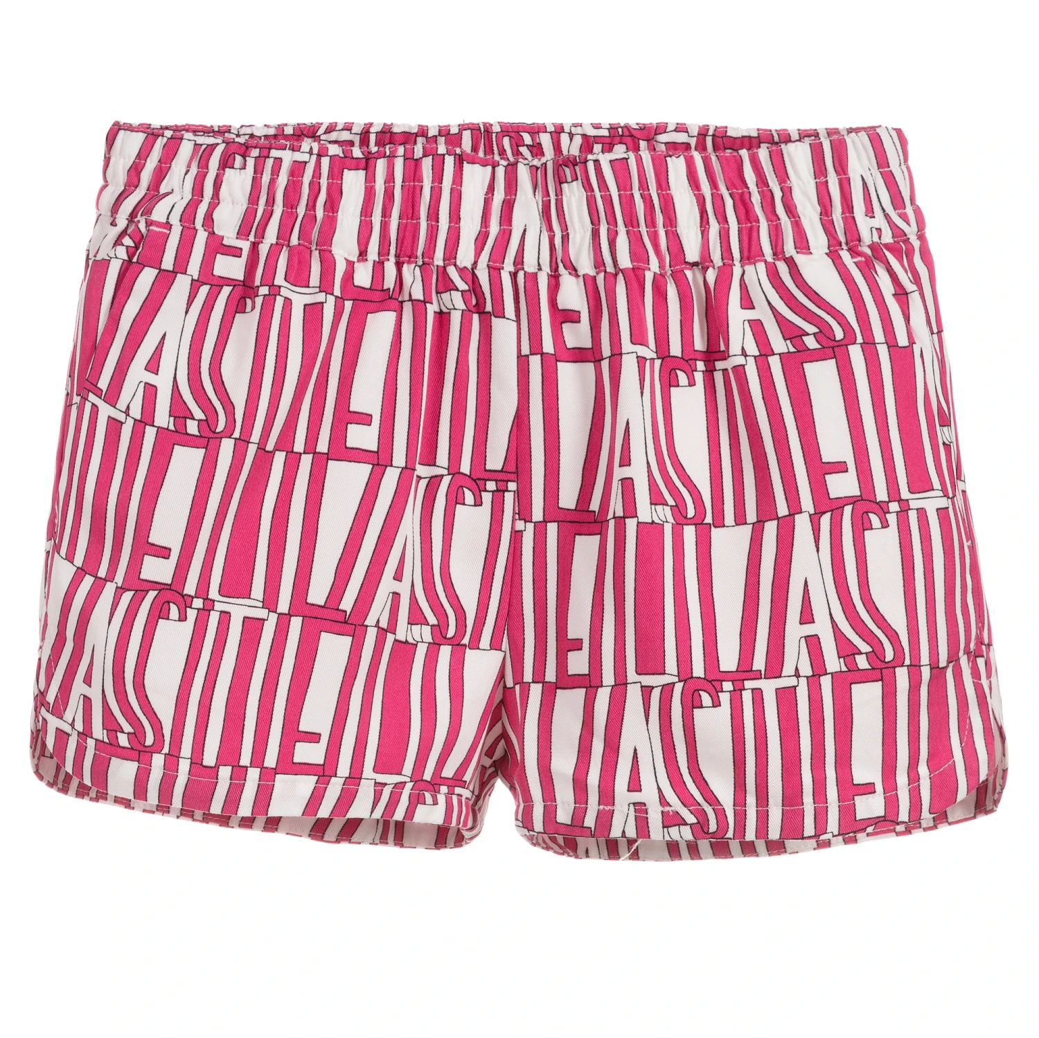 Stella McCartney Kids Girls Pink Lyocell Shorts 1 Stella McCartney Kids Girls Pink Lyocell Shorts