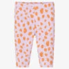 Stella McCartney Kids Girls Purple & Orange Spot Cotton Leggings