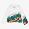 Stella McCartney Kids Girls White Cotton Hoodie