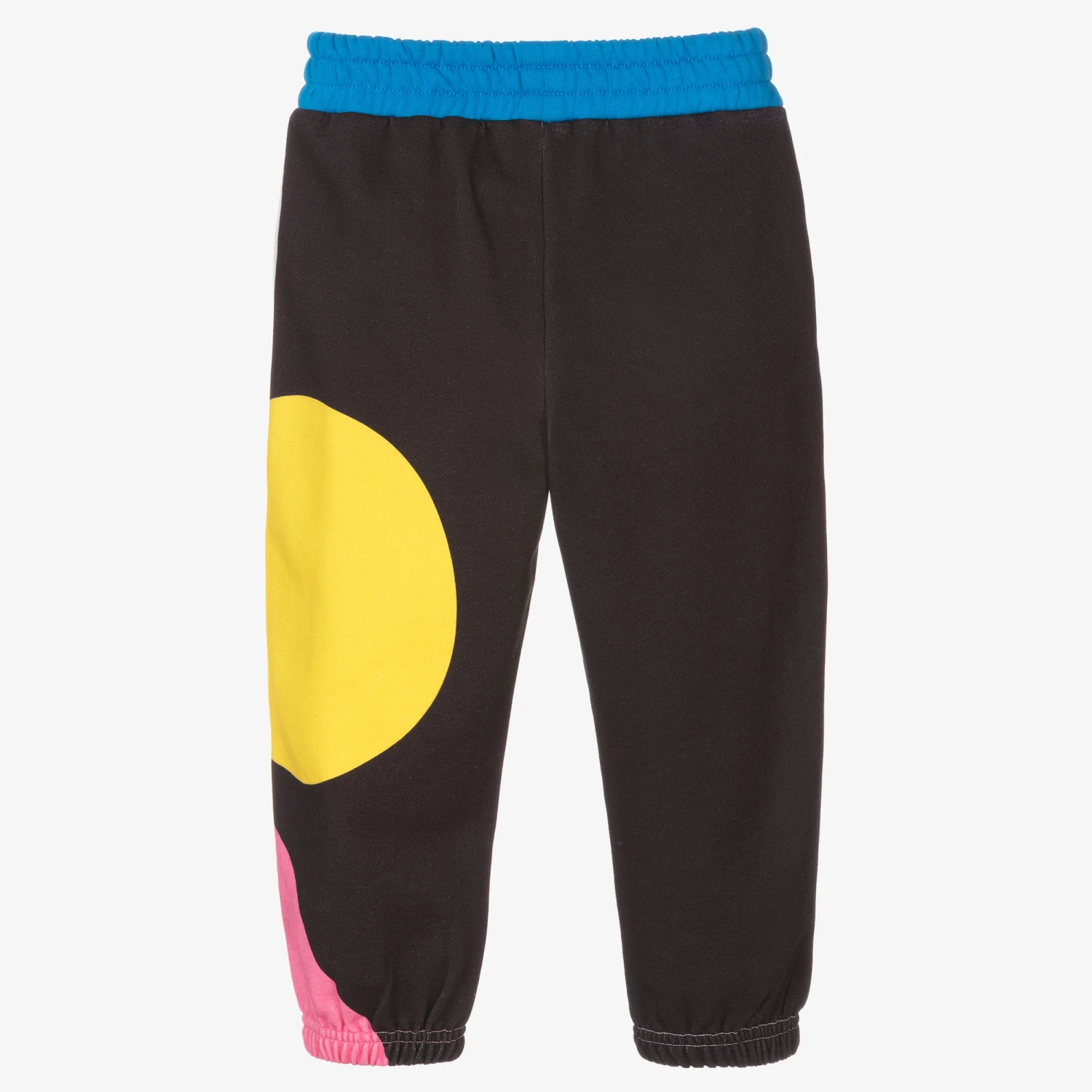 Stella McCartney Kids Girls White Cotton Joggers 2 Stella McCartney Kids Girls White Cotton Joggers - Image 2