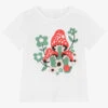Stella McCartney Kids Girls White Organic Cotton T-Shirt