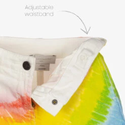 Stella McCartney Kids Ivory Rainbow Denim Shorts -Deals Whimsy Collection Store stella mccartney kids ivory rainbow denim shorts 435038 b4e2f36a1790e3b0f5f68793149b02f113328179