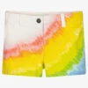 Stella McCartney Kids Ivory Rainbow Denim Shorts