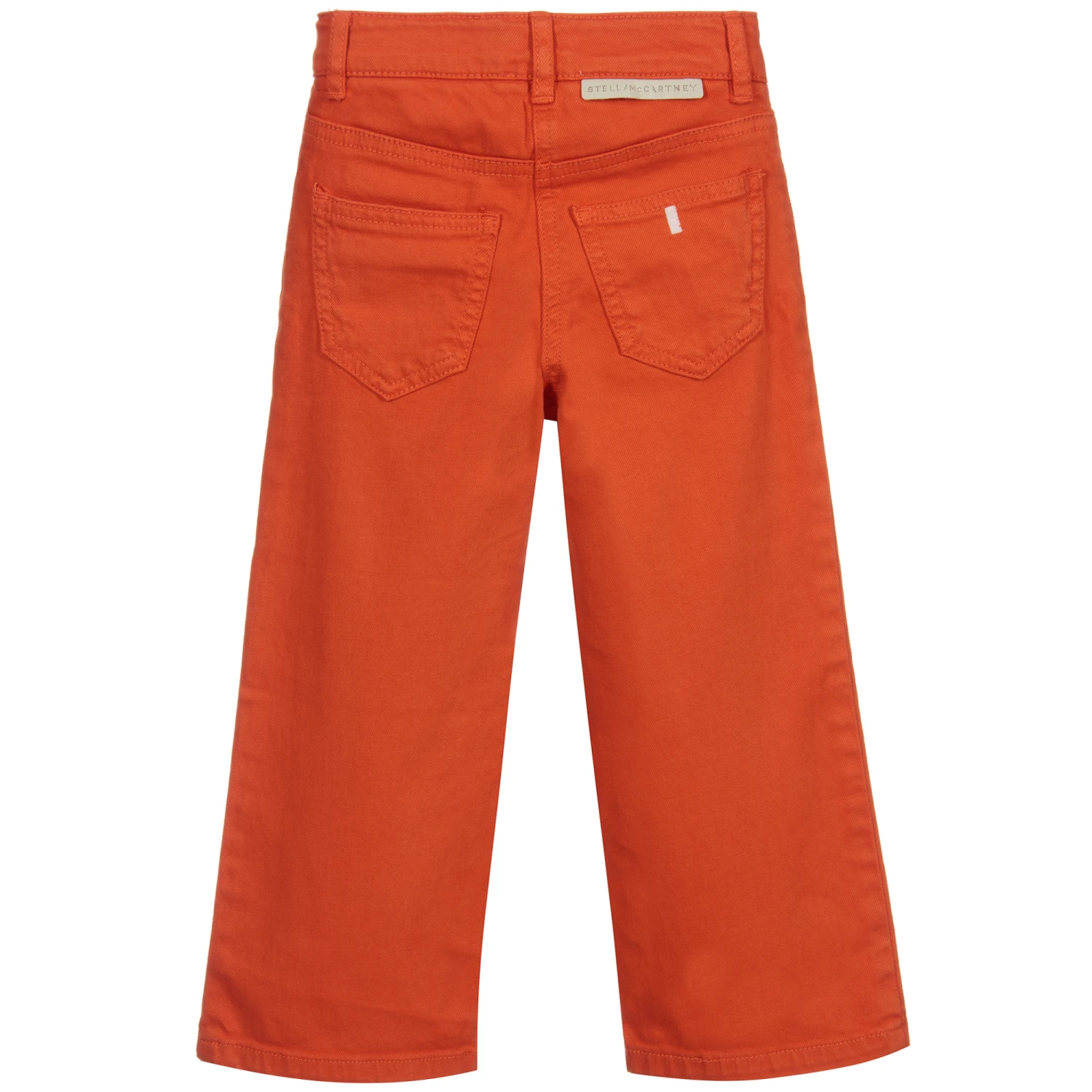 Stella McCartney Kids Orange Wide Leg Denim Jeans 2 Stella McCartney Kids Orange Wide Leg Denim Jeans - Image 2