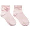 Story Loris Girls Pale Pink Socks With Diamanté Bow