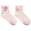 Story Loris Girls Pale Pink Socks With Floral Appliqué