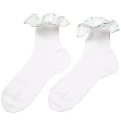 Story Loris Girls White Cotton Socks With Pale Green Ribbon Ruffles 5 Story Loris Girls White Cotton Socks With Pale Green Ribbon Ruffles -Deals Whimsy Collection Store story loris girls white cotton socks with pale green ribbon ruffles 146645 73781dc064c1a2580e5a4f28096250a64995e53a