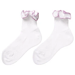 Story Loris Girls White & Purple Ruffle Socks -Deals Whimsy Collection Store story loris girls white purple ruffle socks 146653 19fb945ad08610e5a6a8495d3a750e306bdf4946