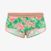 Sunuva Girls Pink & Green Floral Swim Shorts