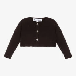 Tartine Et Chocolat Girls Black Knitted Cardigan
